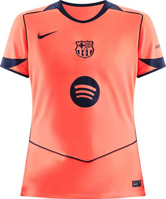 FC Barcelona 2025/26 Stadium Derde Nike Total 90 Replicavoetbalshirt met Dri-FIT voor dames
