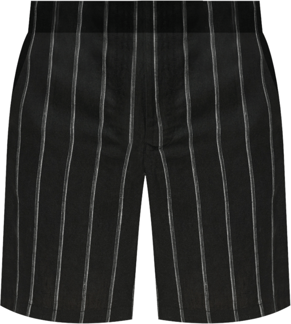 Men's Striped Linen-Blend 8.5" Bermuda Shorts