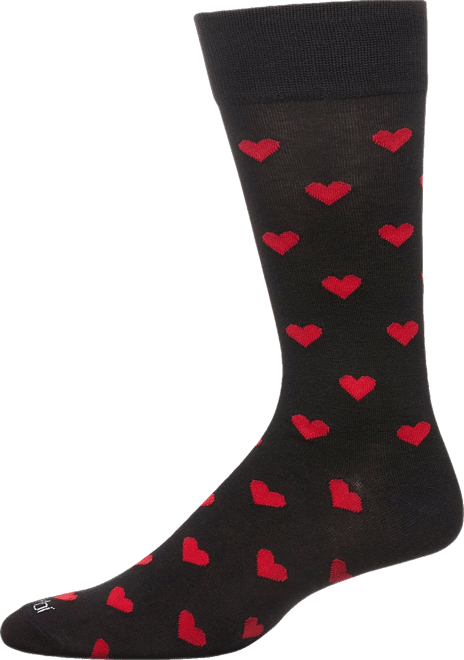 Men's Hearts Crew Socks