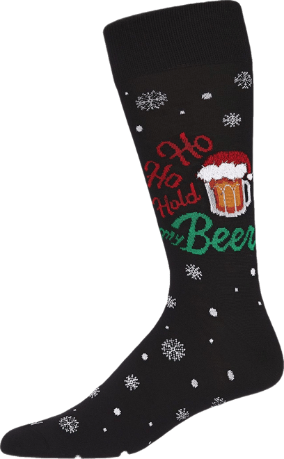 Men's Hold My Beer Holiday Crew Socks