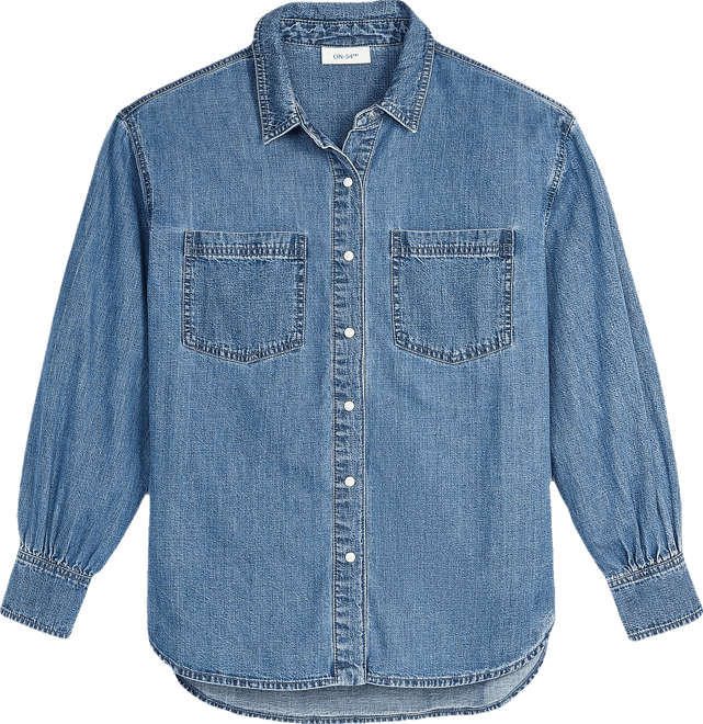 Women's Denim Patch Pocket Shirt, Macy's Exclusive