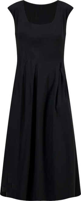 Women's Square-Neck Cap-Sleeve Fit & Flare Dress