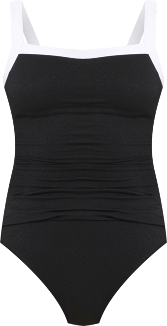 Women's I'm With The Band Square-Neck One-Piece Swimsuit