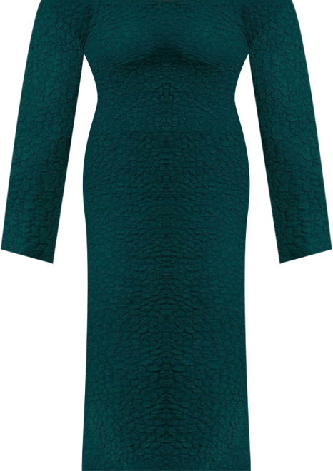 Women's Plus Size Off Shoulder Textured Dress