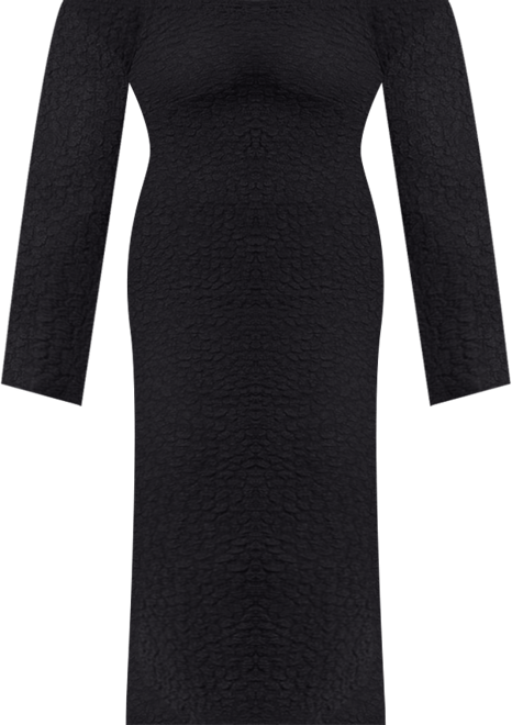 Women's Plus Size Off Shoulder Textured Dress