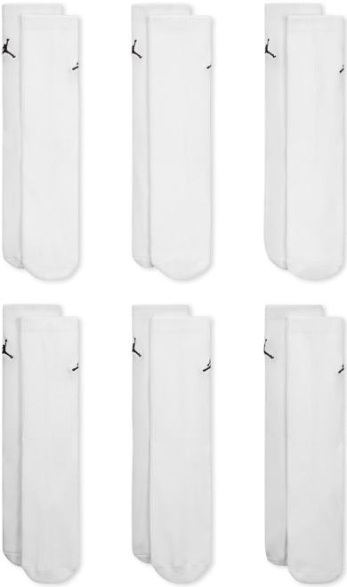 Jordan Everyday Essentials Big Kids' Crew Socks (6 Pairs)