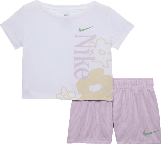 Nike Baby (12-24M) Wild Flower T-Shirt and Mesh Shorts Set