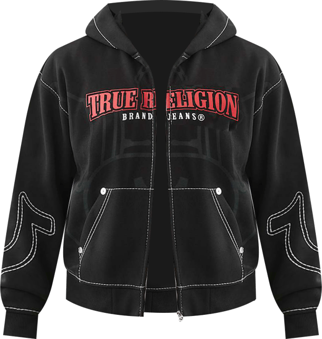 BUDDHA BIG T ZIP HOODIE