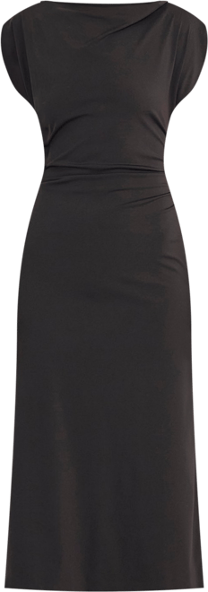 maggy london ceena jersey dress Maggy London Cowl Neck Spilt Sleeve Techno Jersey Midi Dress