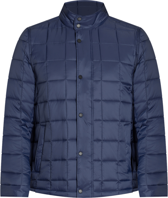 Men's Box-Quilted Full-Zip Puffer Jacket