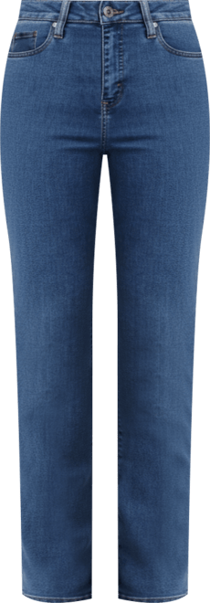 Petite High-Rise Natural Straight-Leg Jeans, Petite & Petite Short, Created for Macy's