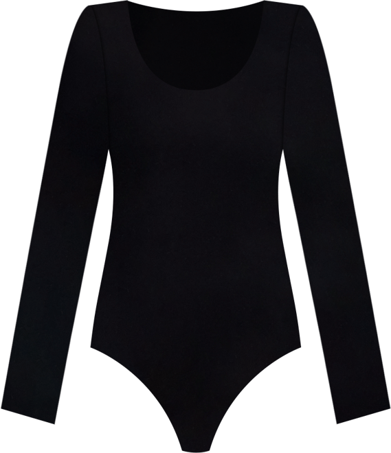 Planet Gold Juniors' Long-Sleeve Scoop-Neck Bodysuit
