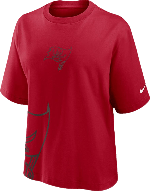 Women's Red Tampa Bay Buccaneers Boxy T-Shirt
