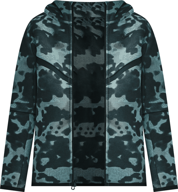 Nike Tech Sudadera con capucha y cremallera completa de camuflaje de tejido Fleece - Niño