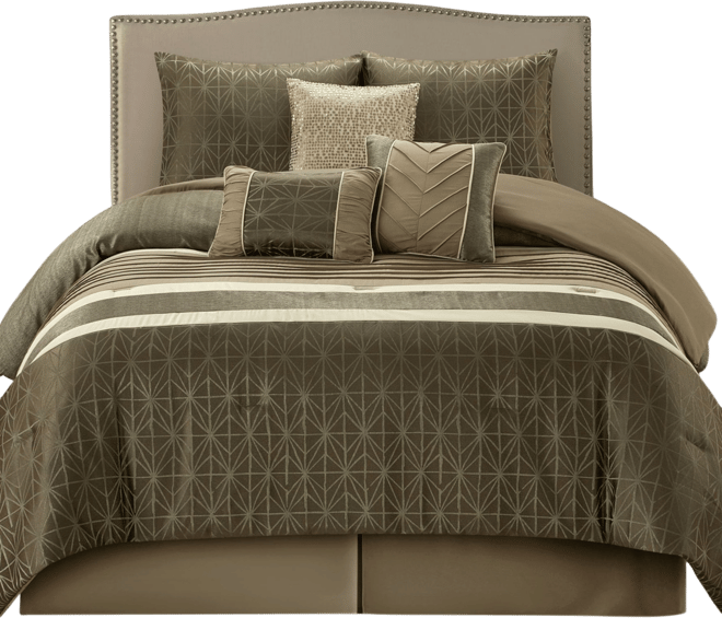 Trinity Geometric 9-Pc. Comforter Set, Queen