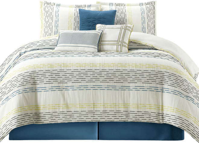 Merida Stripes 7-Pc. Comforter Set, Queen