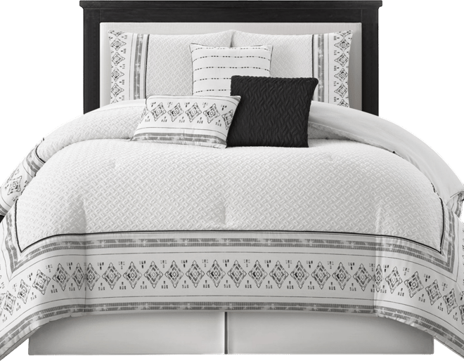 Galilea Geometric 7-Pc. Comforter Set, Queen