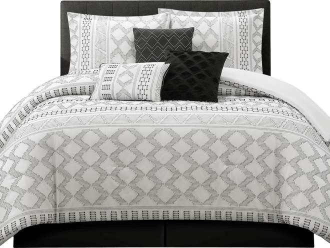 Ariana Geometric 7-Pc. Comforter Set, Queen