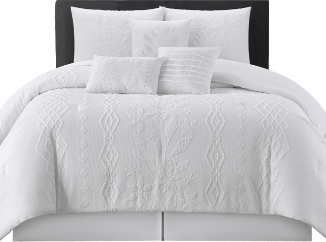 Lexia Leaves 7-Pc. Comforter Set, Queen