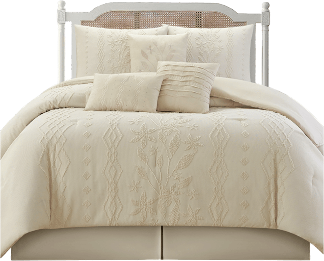 Lexia Leaves 7-Pc. Comforter Set, Queen