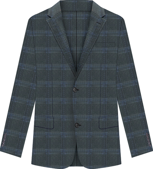 Men's Modern-Fit Check Sport Coat