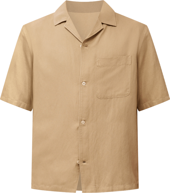 Men's Regular-Fit Linen Blend Shirt
