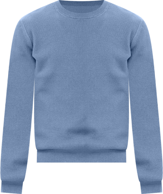 Men's Fine Rib-Knit Cotton Sweater