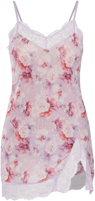 Women's 1Pc. Brushed Floral Chemise Nightgown