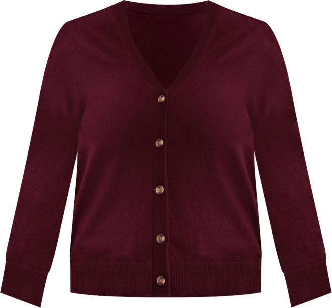 Plus Size 100% Cashmere Button-Front Cardigan, Macy's Exclusive