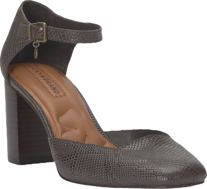 Women's Kanira Square-Toe Stacked Heel Pumps