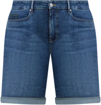 Plus Size Briella Roll Cuff Denim Shorts