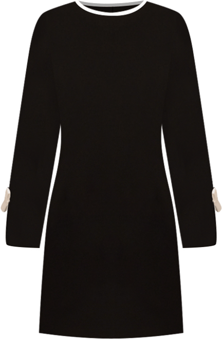 Women's 3/4-Sleeve Crepe Sheath Dress