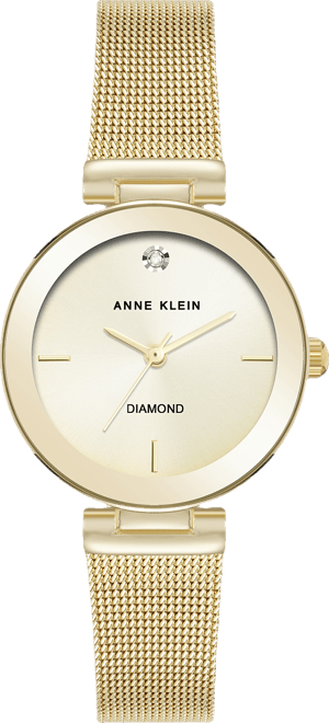 Women's Quartz Gold-Tone Stainless Steel Mesh Watch, 30mm