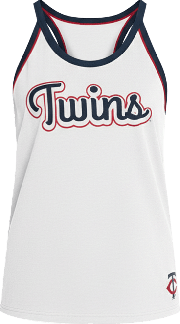 Women's White Minnesota Twins Curveball Tank Top
