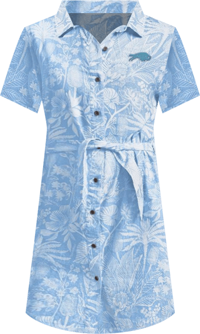 Women's Blue Buffalo Bills Palm Linen Dress