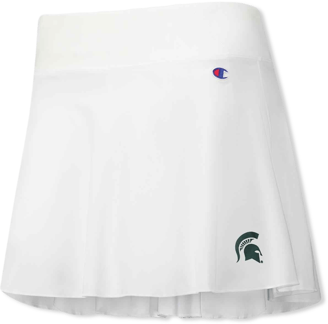 Women's White Michigan State Spartans Tailgate Soft Touch Skort