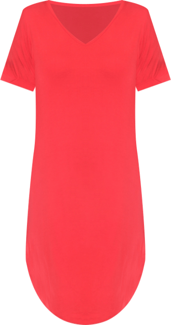 Women's V-Neck Knee-Length Dress