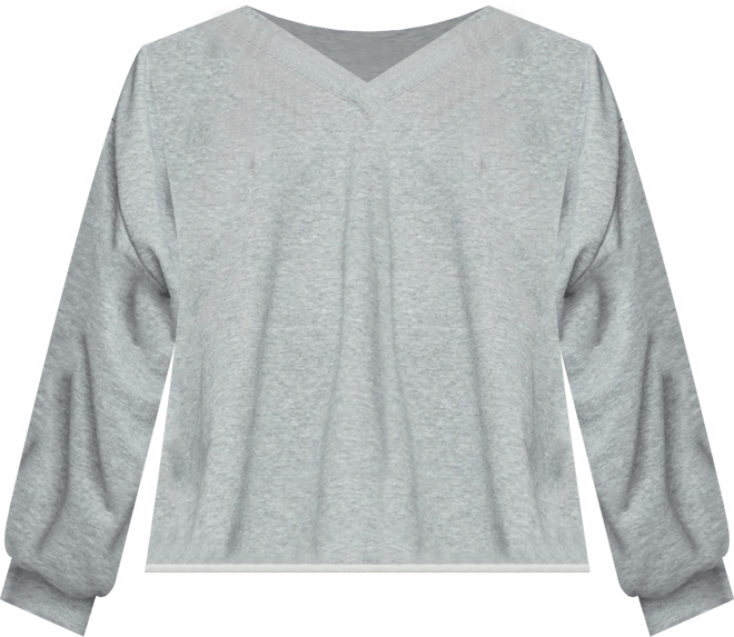 Womens Winfred Oversized V Neck Sweatshirt