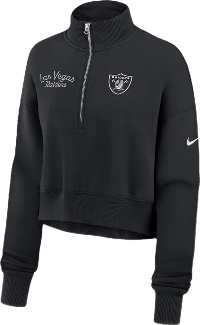 Women's Black Las Vegas Raiders Primetime Phoenix Half-Zip Sweatshirt