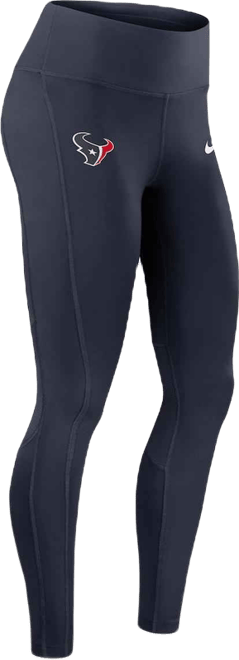 Women's Navy Houston Texans Primetime Epic Fast Performance Leggings
