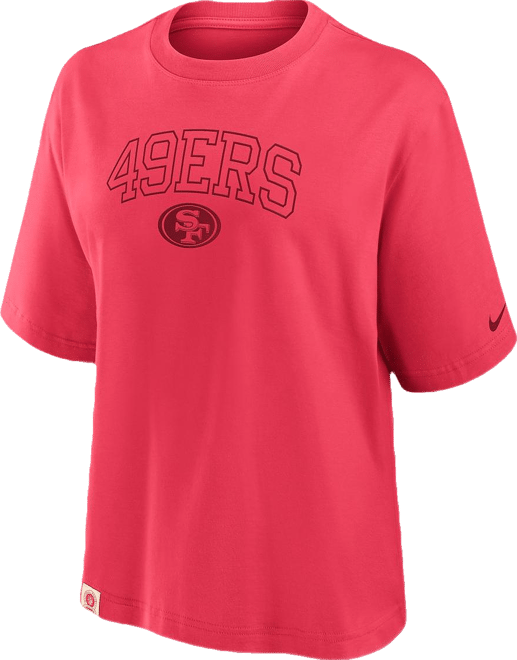 Women's Scarlet San Francisco 49ers Glory Arch Boxy T-Shirt