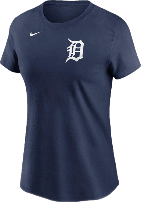 Women's Riley Greene Navy Detroit Tigers Fuse Name Number T-Shirt