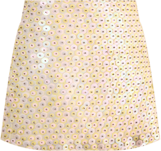 Women's Studded Sequin Beaded Mini Skirt