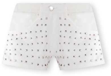 Women's Studded Denim Shorts