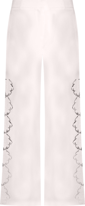 Women's Cutwork Side Tailored Wide Leg Pants