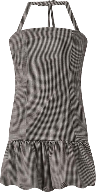 Women's Structured Puffball Bandeau Mini Dress