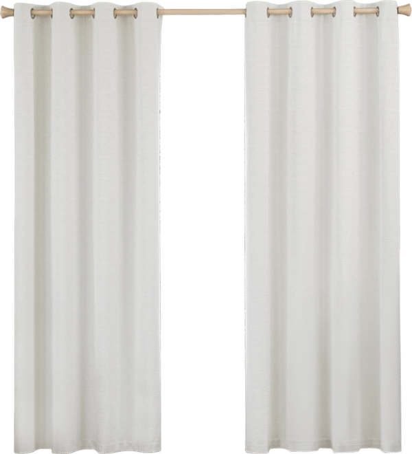 100% Blackout Cotton Blend Thermal Grommet Curtains, 2 Panels, 52"x96"