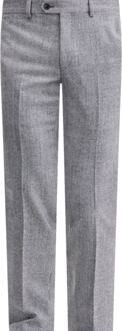 Ted by  Men's Modern-Fit Stretch Black & White Wool-Blend Suit Separate Pants