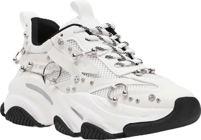 Women's Possession Piercing-Embellished Lace-Up Sneakers