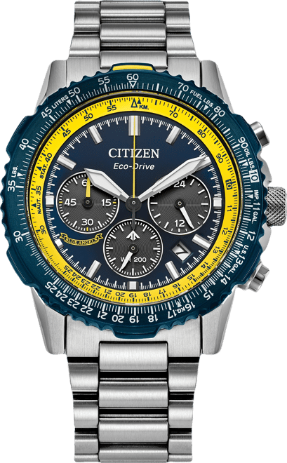 Men's Promaster Navihawk Chronograph Silver-Tone Stainless Steel Bracelet Watch 40mm